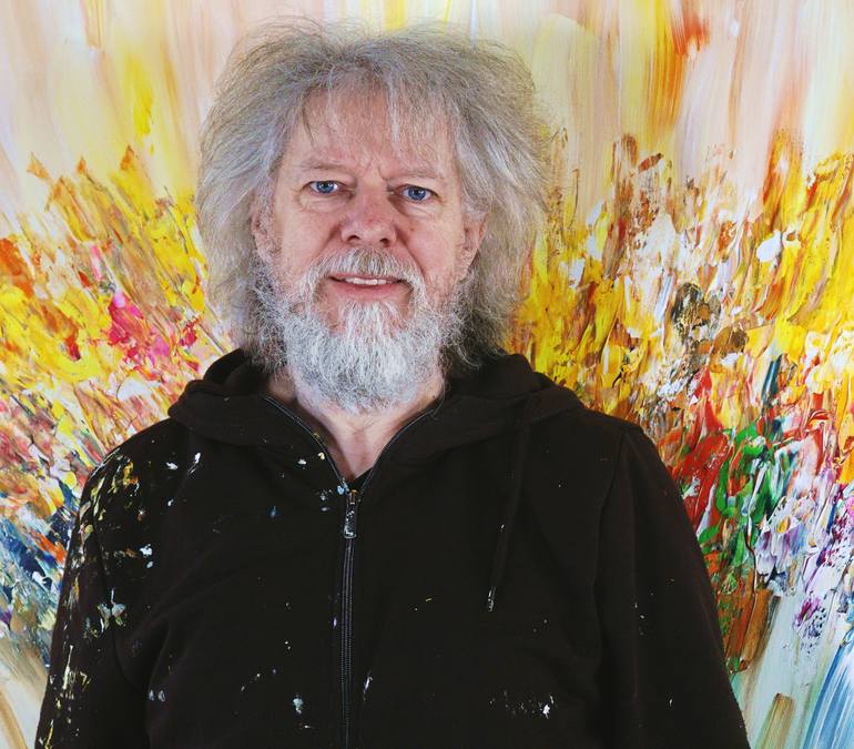 Original Abstract Painting by Peter Nottrott