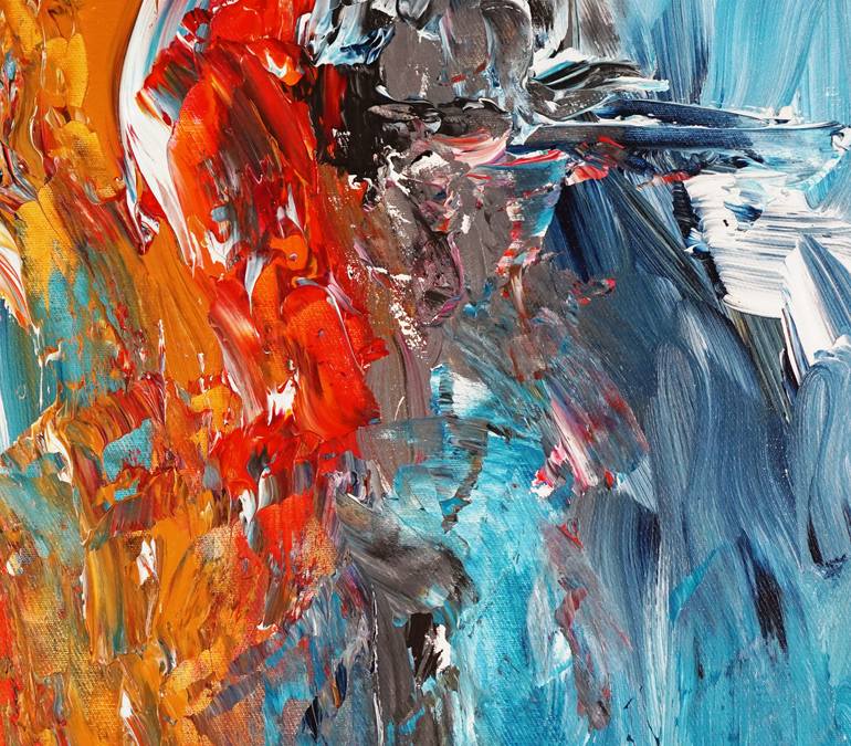 Original Abstract Expressionism Abstract Painting by Peter Nottrott