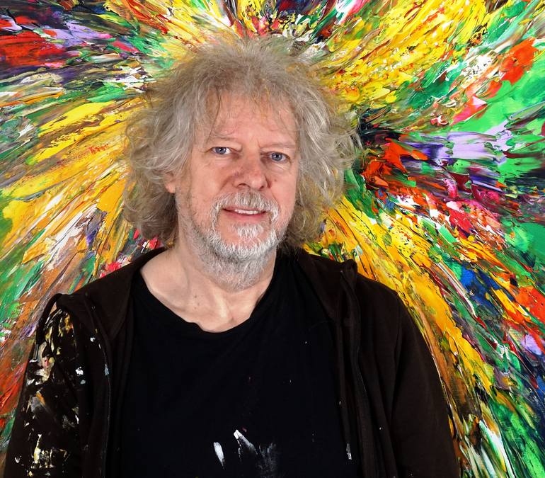 Original Abstract Painting by Peter Nottrott