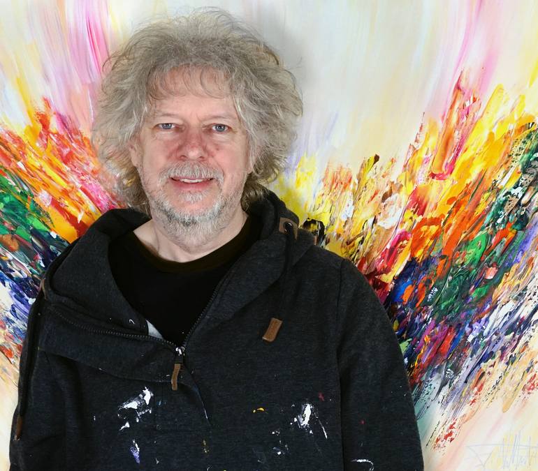 Original Abstract Painting by Peter Nottrott
