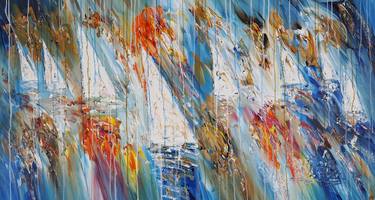 Original Abstract Expressionism Boat Paintings by Peter Nottrott