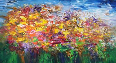 Original Abstract Expressionism Botanic Paintings by Peter Nottrott