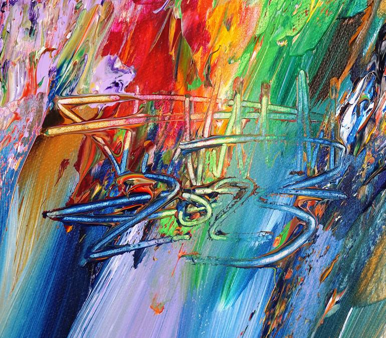 Original Abstract Painting by Peter Nottrott