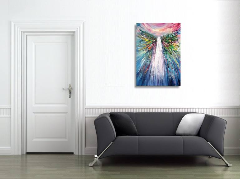 Original Abstract Expressionism Landscape Painting by Peter Nottrott