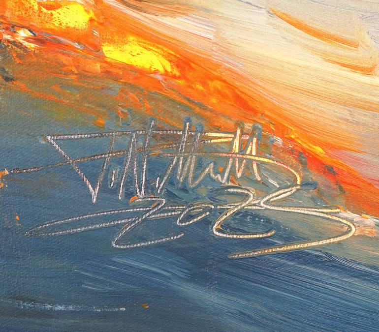 Original Abstract Expressionism Landscape Painting by Peter Nottrott