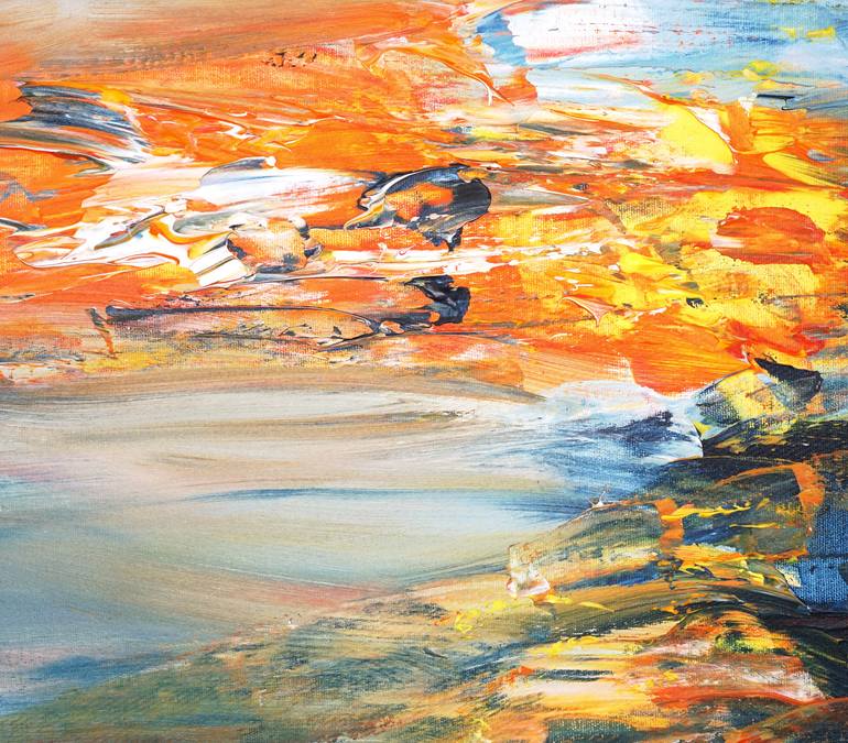 Original Abstract Expressionism Landscape Painting by Peter Nottrott