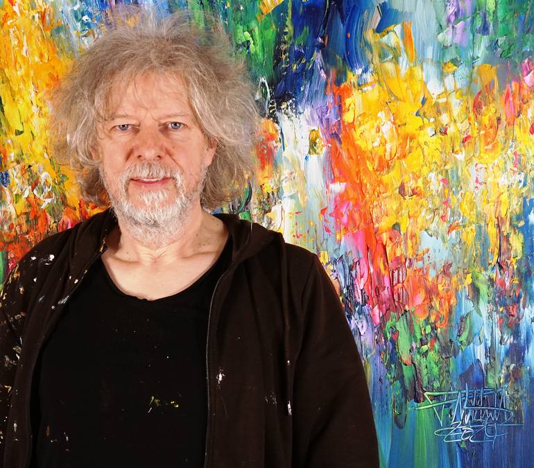 Original Abstract Painting by Peter Nottrott