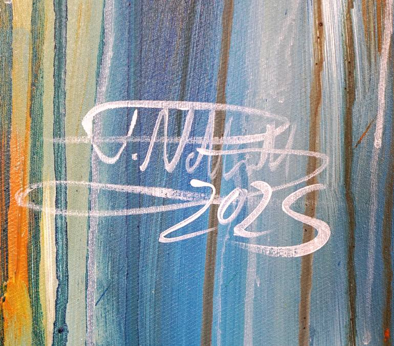 Original Abstract Expressionism Boat Painting by Peter Nottrott