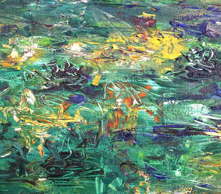 Original Abstract Expressionism Landscape Painting by Peter Nottrott