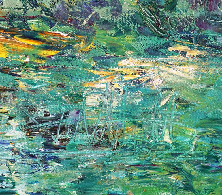 Original Abstract Expressionism Landscape Painting by Peter Nottrott