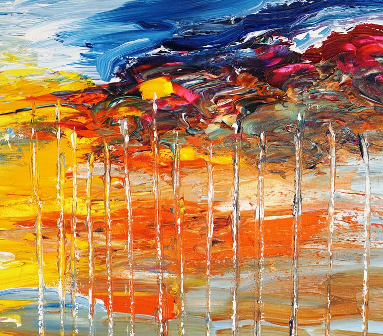 Original Abstract Expressionism Boat Painting by Peter Nottrott