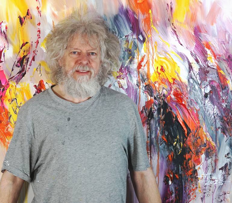 Original Abstract Painting by Peter Nottrott