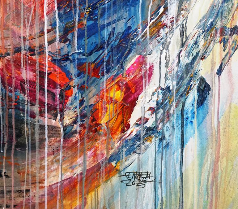Original Abstract Expressionism Abstract Painting by Peter Nottrott