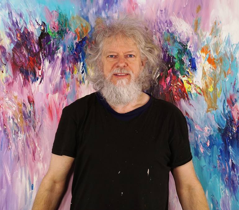 Original Abstract Painting by Peter Nottrott