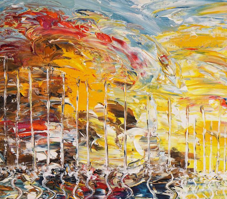 Original Abstract Expressionism Boat Painting by Peter Nottrott