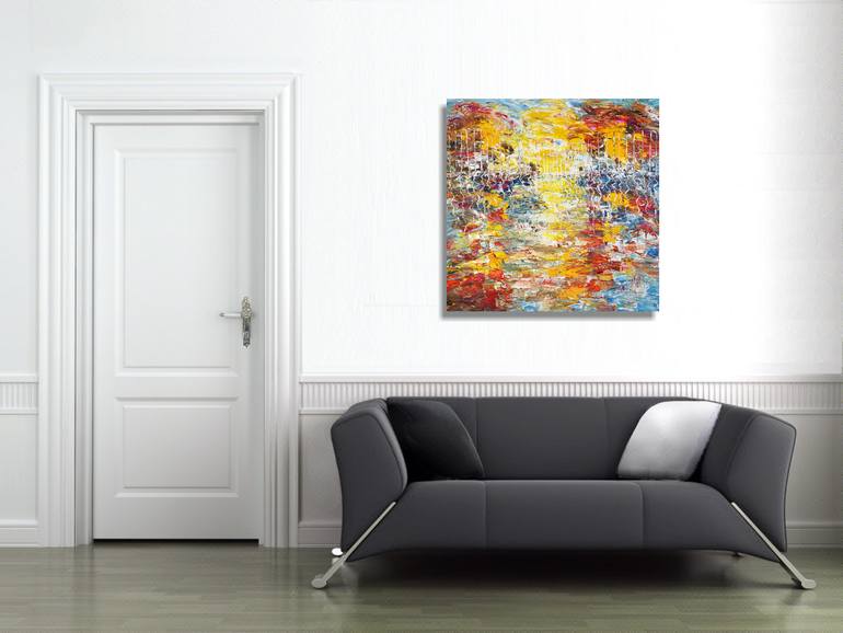 Original Abstract Expressionism Boat Painting by Peter Nottrott