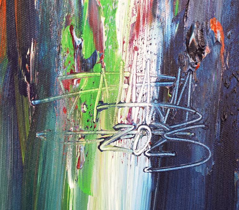 Original Abstract Painting by Peter Nottrott