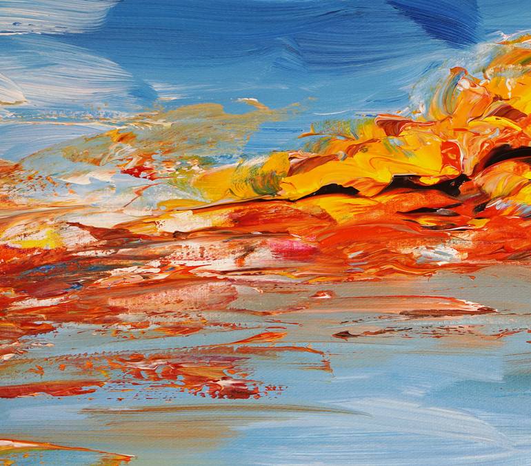 Original Impressionism Boat Painting by Peter Nottrott