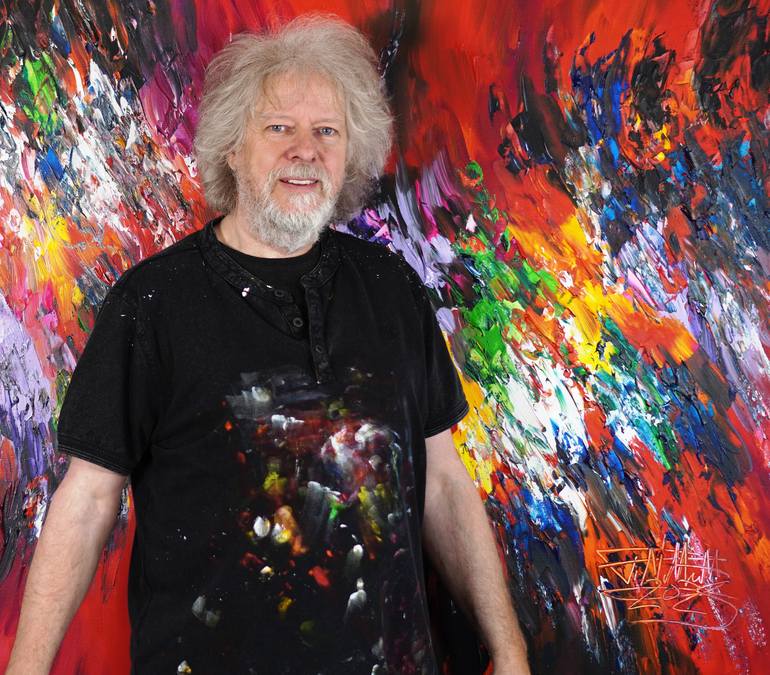 Original Abstract Painting by Peter Nottrott