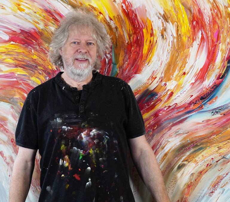 Original Abstract Painting by Peter Nottrott