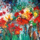 Red Summer Flowers XL 1 by Peter Nottrott
