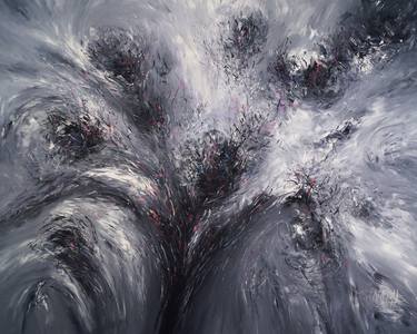 Large Abstrakt Painting "Black And White XXXL 1" thumb