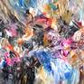 Painting: Acrylic on Canvas.
Large abstract painting. Original abstract expressionism art.
59.1 " width x 39.4" height x 1.5" depth.
(150 cm Breite x 100 cm Höhe x 3,8 cm Keilrahmenstärke)
Original painting.
Colourful artwork.
It was painted with professional acrylic paint on canvas. Stretched on a wooden frame.
I always offer exclusive my original paintings, handmade, signed and dated on the front by myself...Peter Nottrott