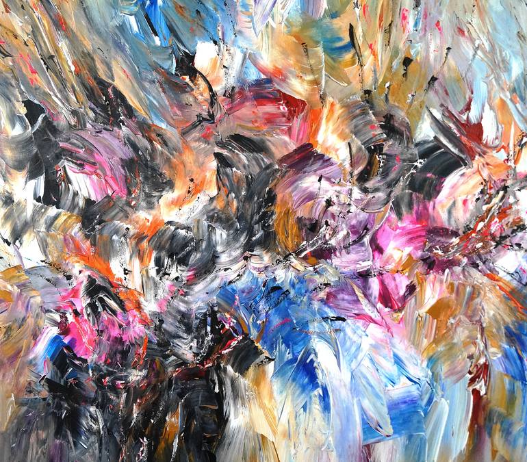 Original Abstract Expressionism Abstract Painting by Peter Nottrott