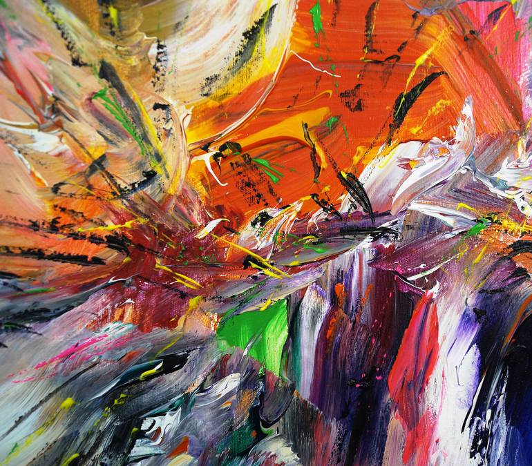 Original Abstract Expressionism Abstract Painting by Peter Nottrott