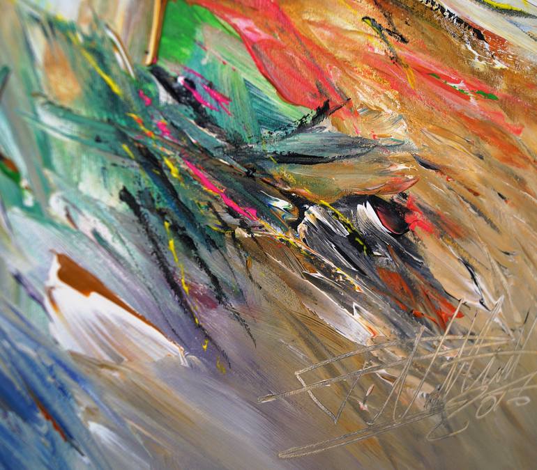 Original Abstract Expressionism Abstract Painting by Peter Nottrott