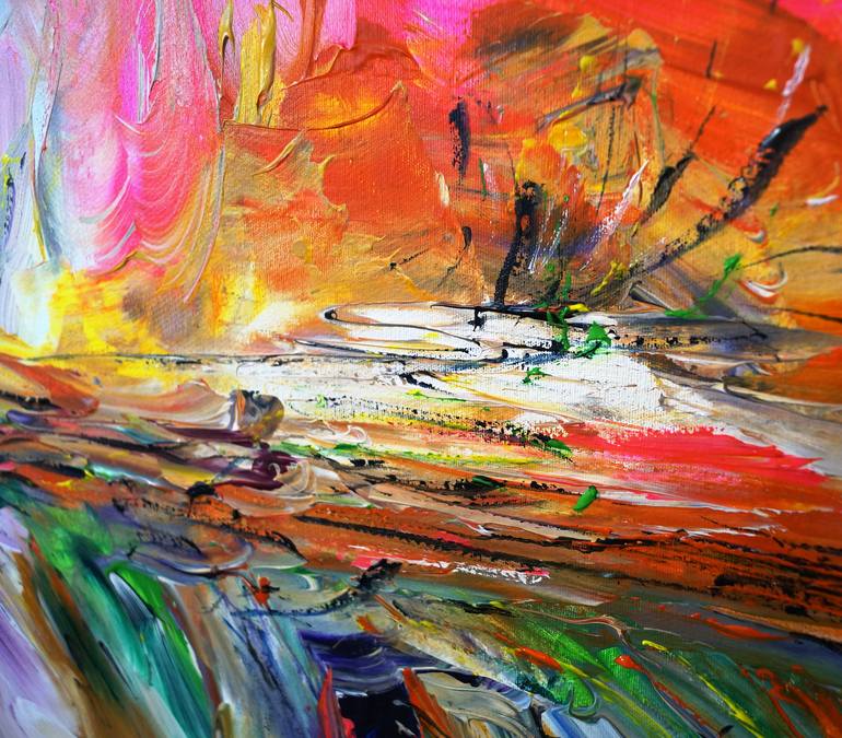 Original Abstract Expressionism Abstract Painting by Peter Nottrott