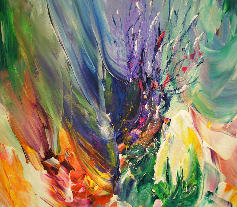 Original Abstract Expressionism Abstract Painting by Peter Nottrott