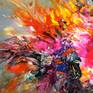 Large abstract painting. Original abstract expressionism art.
61.0" width x 41.3" height x 1.5" depth.
(155 cm Breite x 105 cm Höhe x 3,8 cm Keilrahmenstärke)
Original painting.
Colourful artwork.
It was painted with professional acrylic paint on canvas. Stretched on a wooden frame.
The sides are painted too.
I always offer exclusive my original paintings, handmade, signed and dated on the front by myself...Peter Nottrott