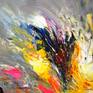 Large abstract painting. Original abstract expressionism art.
61.0" width x 41.3" height x 1.5" depth.
(155 cm Breite x 105 cm Höhe x 3,8 cm Keilrahmenstärke)
Original painting.
Colourful artwork.
Large abstract modern painting.
It was painted with professional acrylic paint on canvas. Stretched on a wooden frame.
The sides are painted too.
I always offer exclusive my original paintings, handmade, signed and dated on the front by myself...Peter Nottrott