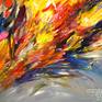 Large abstract painting. Original abstract expressionism art.
61.0" width x 41.3" height x 1.5" depth.
(155 cm Breite x 105 cm Höhe x 3,8 cm Keilrahmenstärke)
Original painting.
Colourful artwork.
Large abstract modern painting.
It was painted with professional acrylic paint on canvas. Stretched on a wooden frame.
The sides are painted too.
I always offer exclusive my original paintings, handmade, signed and dated on the front by myself...Peter Nottrott