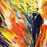 Large abstract painting. Original abstract expressionism art.
61.0" width x 41.3" height x 1.5" depth.
(155 cm Breite x 105 cm Höhe x 3,8 cm Keilrahmenstärke)
Original painting.
Colourful artwork.
Large abstract modern painting.
It was painted with professional acrylic paint on canvas. Stretched on a wooden frame.
The sides are painted too.
I always offer exclusive my original paintings, handmade, signed and dated on the front by myself...Peter Nottrott