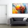 Large abstract painting. Original abstract expressionism art.
61.0" width x 41.3" height x 1.5" depth.
(155 cm Breite x 105 cm Höhe x 3,8 cm Keilrahmenstärke)

Original painting.
Colourful artwork.
Large abstract modern painting.

It was painted with professional acrylic paint on canvas. Stretched on a wooden frame.
The sides are painted too.
I always offer exclusive my original paintings, handmade, signed and dated on the front by myself...Peter Nottrott