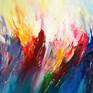 Large abstract painting. Original abstract expressionism art.
61.0 " width x 31.5" height x 1.5" depth.
(155 cm Breite x 80 cm Höhe x 3,8 cm Keilrahmenstärke)

Original painting.

Modern abstract artwork.

It was painted with professional acrylic paint on canvas. Stretched on a wooden frame. The sides are painted too.
I always offer exclusive my original paintings, handmade, signed and dated on the front by myself...Peter Nottrott