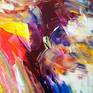 Large abstract painting. Original abstract expressionism art.
47.2 " width x 33.5" height x 1.5" depth.
(120 cm Breite x 85 cm Höhe x 3,8 cm Keilrahmenstärke)
Original colorful painting.
Modern abstract artwork.
It was painted with professional acrylic paint on canvas. Stretched on a wooden frame. The sides are painted too.
I always offer exclusive my original paintings, handmade, signed and dated on the front by myself...Peter Nottrott