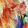 Large abstract painting. Original abstract expressionism art.
47.2 " width x 33.5" height x 1.5" depth.
(120 cm Breite x 85 cm Höhe x 3,8 cm Keilrahmenstärke)
Original colorful painting.
Modern abstract artwork.
It was painted with professional acrylic paint on canvas. Stretched on a wooden frame. The sides are painted too.
I always offer exclusive my original paintings, handmade, signed and dated on the front by myself...Peter Nottrott