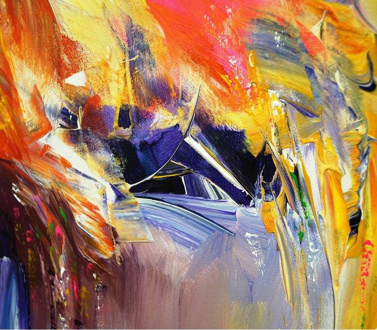 Original Abstract Expressionism Abstract Painting by Peter Nottrott