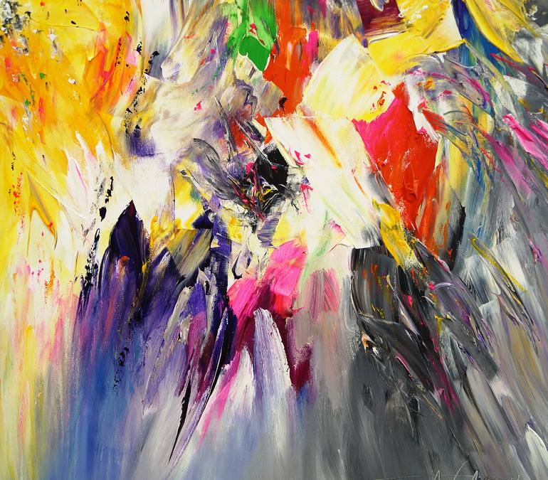Original Abstract Expressionism Abstract Painting by Peter Nottrott