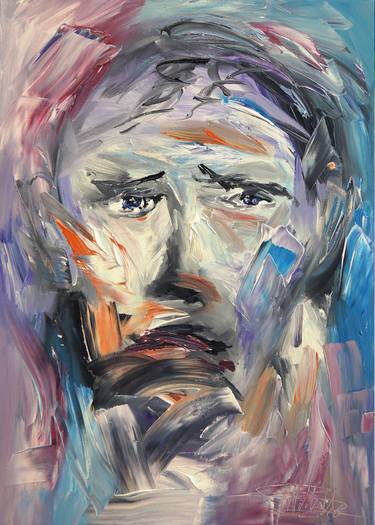Original Abstract Expressionism Portrait Paintings by Peter Nottrott