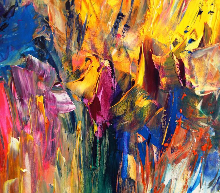 Original Modernism Abstract Painting by Peter Nottrott