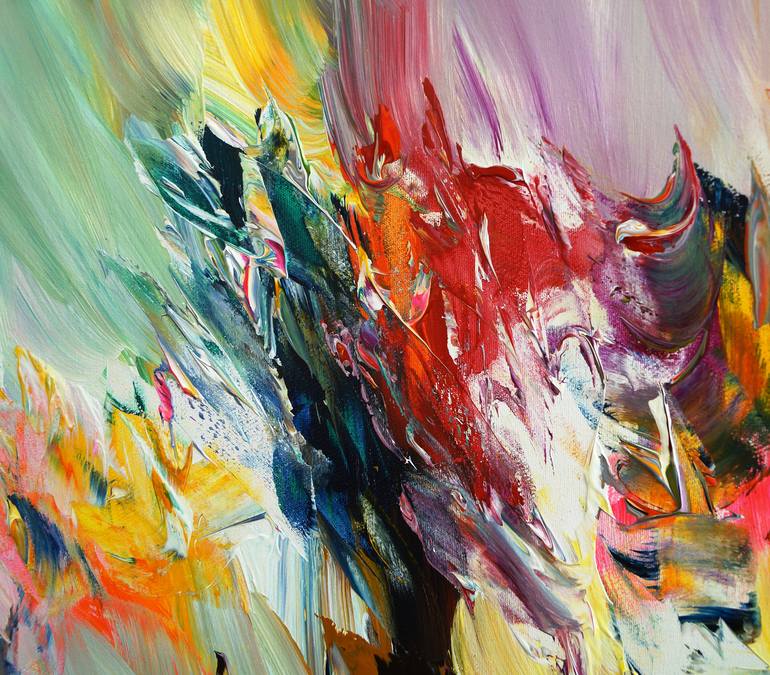 Original Modernism Abstract Painting by Peter Nottrott