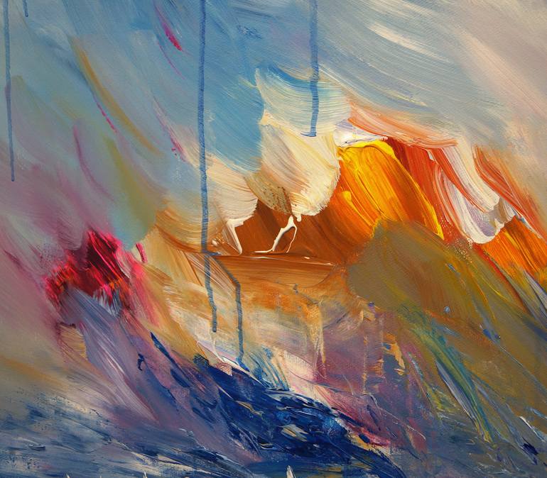 Original Abstract Expressionism Seascape Painting by Peter Nottrott