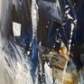 Large abstract painting. Original abstract expressionism art.
51.2" width x 33.5" height x 1.5" depth.
(130 cm Breite x 85 cm Höhe x 3,8 cm Keilrahmenstärke)

Original painting.
Black and white artwork.
Abstract modern painting.

It was painted with professional acrylic paint on canvas. Stretched on a wooden frame.
The sides are painted too.
I always offer exclusive my original paintings, handmade, signed and dated on the front by myself...Peter Nottrott