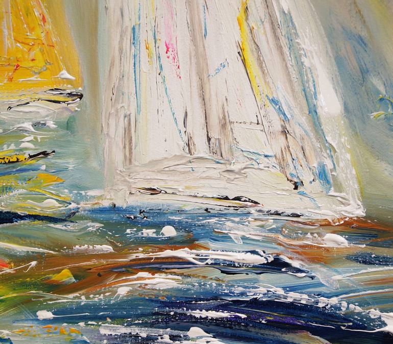 Original Expressionism Seascape Painting by Peter Nottrott