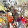 Large abstract painting. Original abstract expressionism art.
49.2 " width x 33.5" height x 1.5" depth.
(125 cm Breite x 85 cm Höhe x 3,8 cm Keilrahmenstärke)

Original painting.

Modern abstract artwork.

It was painted with professional acrylic paint on canvas. Stretched on a wooden frame. The sides are painted too.
I always offer exclusive my original paintings, handmade, signed and dated on the front by myself...Peter Nottrott