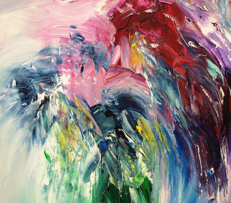 Original Abstract Expressionism Abstract Painting by Peter Nottrott